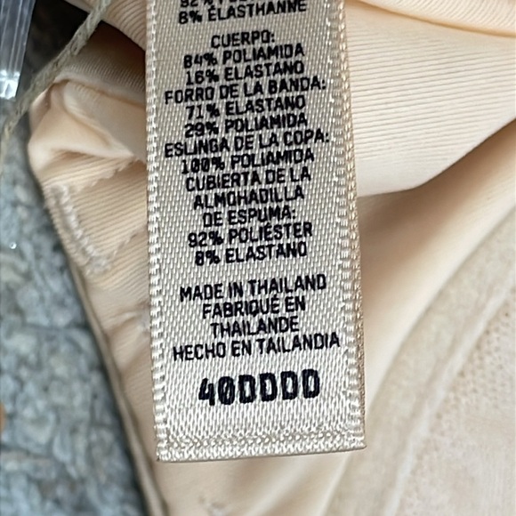 NWT Skims Weightless Strapless Bra Sand Beige Underwire Sz 40DDDD 40G - Picture 6 of 6